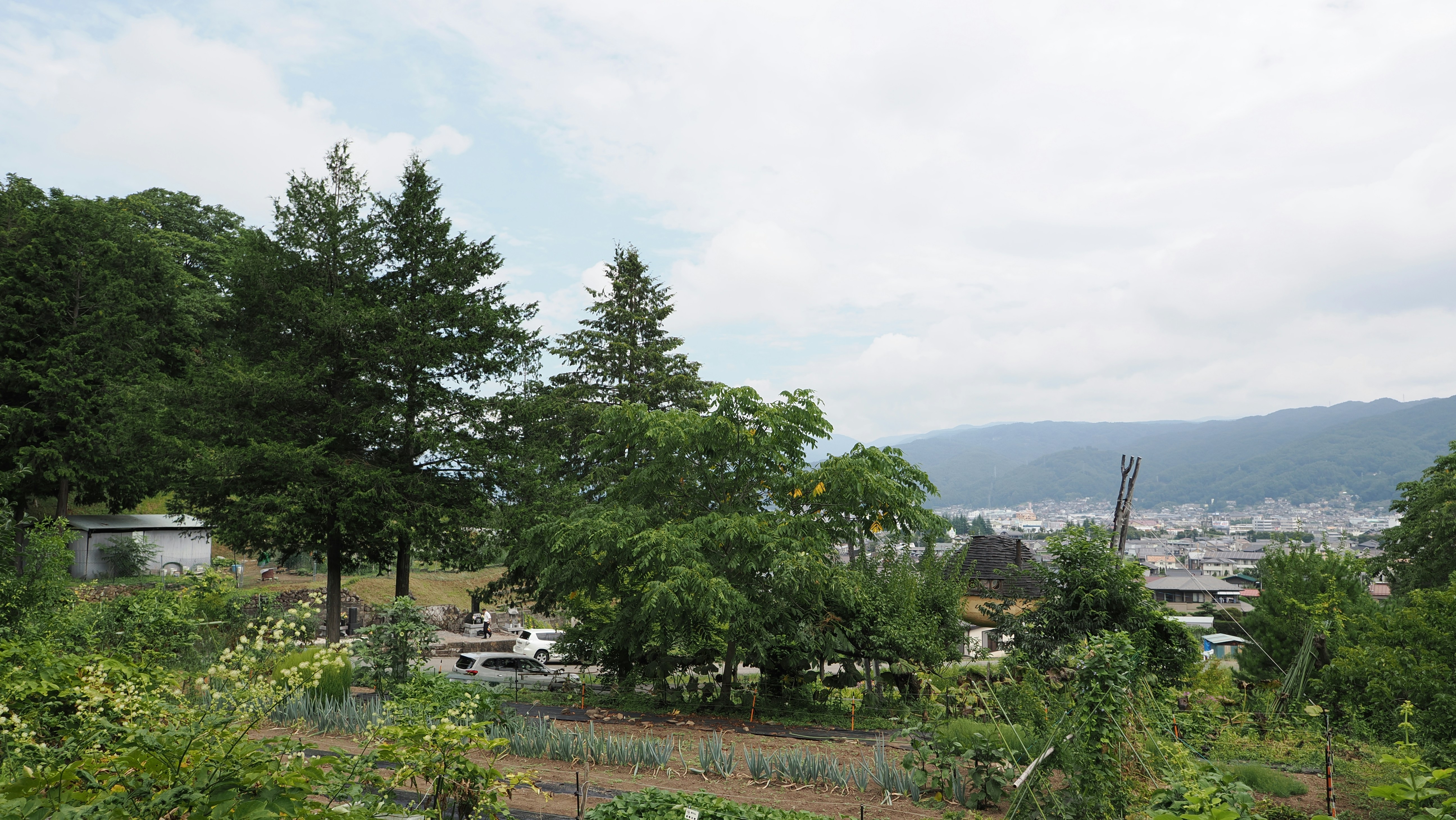 木造建築の積善館と四万ブルーに輝く川の景観
