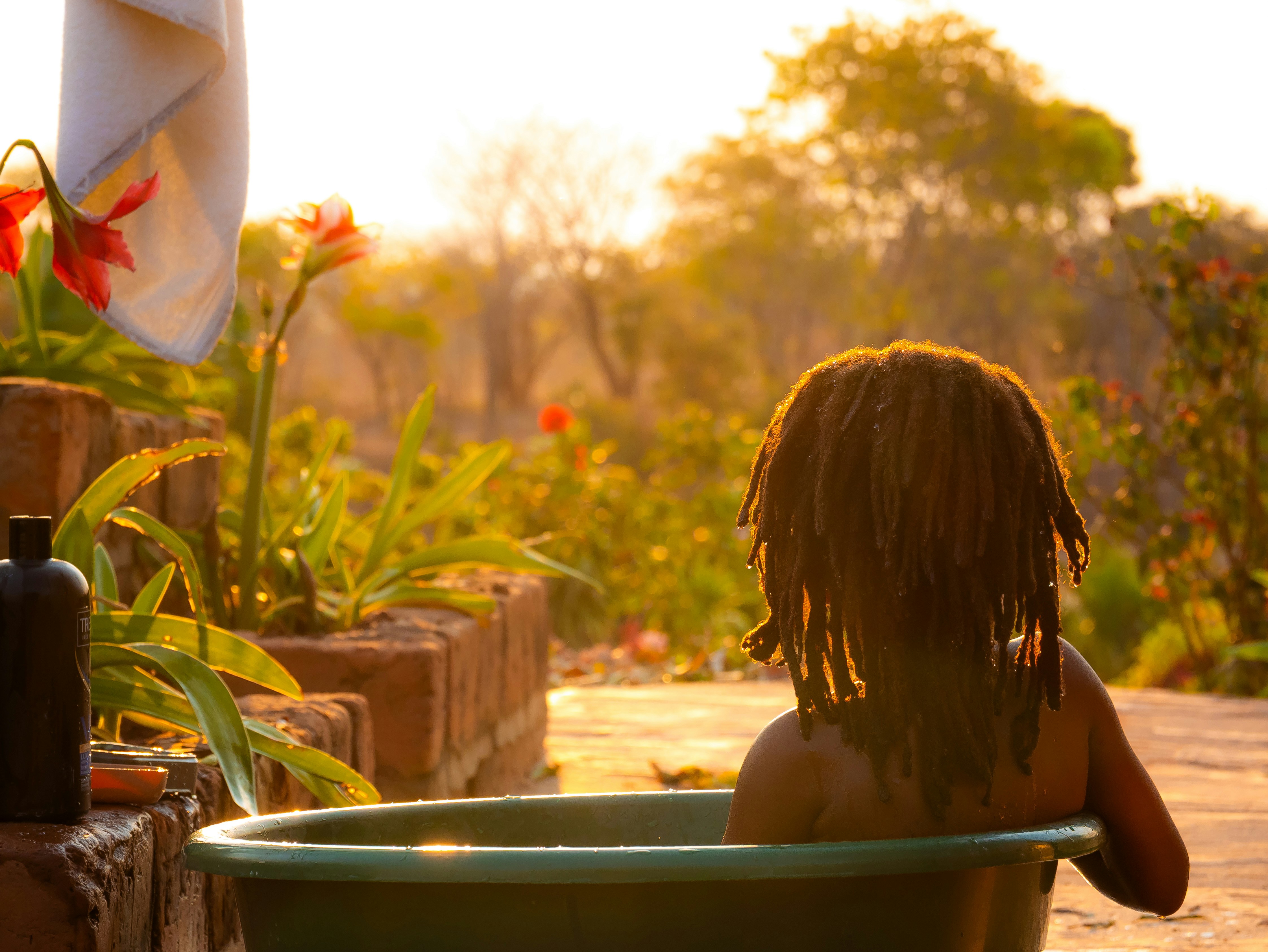 道後屋の温泉露天風呂